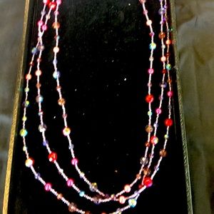 Joan rivers pink and purple necklace